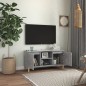 vidaXL TV-Schrank mit Massivholz-Beinen Betongrau 103,5x35x50 cm vidaXL TV-Schrank mit Massivholz-Beinen Betongrau 103,5x35x50 cm