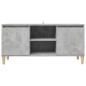 vidaXL TV-Schrank mit Massivholz-Beinen Betongrau 103,5x35x50 cm vidaXL TV-Schrank mit Massivholz-Beinen Betongrau 103,5x35x50 cm