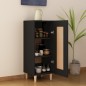 vidaXL Sideboard Schwarz 34,5x34x90 cm Holzwerkstoff vidaXL Sideboard Schwarz 34,5x34x90 cm Holzwerkstoff