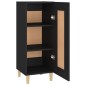 vidaXL Sideboard Schwarz 34,5x34x90 cm Holzwerkstoff vidaXL Sideboard Schwarz 34,5x34x90 cm Holzwerkstoff