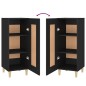 vidaXL Sideboard Schwarz 34,5x34x90 cm Holzwerkstoff vidaXL Sideboard Schwarz 34,5x34x90 cm Holzwerkstoff
