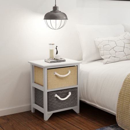 vidaXL Nachttisch Holz 2 Stk