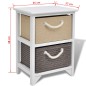 vidaXL Nachttisch Holz 2 Stk vidaXL Nachttisch Holz 2 Stk
