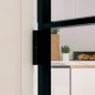 vidaXL Innentür Schwarz 83x201,5 cm Hartglas & Aluminium Schlank vidaXL Innentür Schwarz 83x201,5 cm Hartglas & Aluminium Schlank