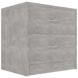 vidaXL Nachttisch Betongrau 40x30x40 cm Holzwerkstoff