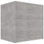vidaXL Nachttisch Betongrau 40x30x40 cm Holzwerkstoff vidaXL Nachttisch Betongrau 40x30x40 cm Holzwerkstoff