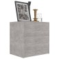 vidaXL Nachttisch Betongrau 40x30x40 cm Holzwerkstoff vidaXL Nachttisch Betongrau 40x30x40 cm Holzwerkstoff