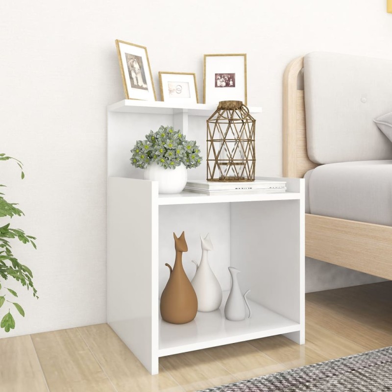vidaXL Nachttische 2 Stk. Weiß 40x35x60 cm Holzwerkstoff vidaXL Nachttische 2 Stk. Weiß 40x35x60 cm Holzwerkstoff