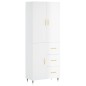 vidaXL Highboard Hochglanz-Weiß 69,5x34x180 cm Holzwerkstoff vidaXL Highboard Hochglanz-Weiß 69,5x34x180 cm Holzwerkstoff