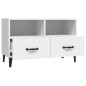 vidaXL TV-Schrank Weiß 80x36x50 cm Holzwerkstoff vidaXL TV-Schrank Weiß 80x36x50 cm Holzwerkstoff