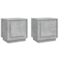vidaXL Nachttische 2 Stk. Betongrau 44x35x45 cm Holzwerkstoff vidaXL Nachttische 2 Stk. Betongrau 44x35x45 cm Holzwerkstoff