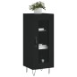 vidaXL Sideboard Schwarz 34,5x34x90 cm Holzwerkstoff vidaXL Sideboard Schwarz 34,5x34x90 cm Holzwerkstoff
