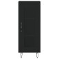 vidaXL Sideboard Schwarz 34,5x34x90 cm Holzwerkstoff vidaXL Sideboard Schwarz 34,5x34x90 cm Holzwerkstoff