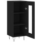 vidaXL Sideboard Schwarz 34,5x34x90 cm Holzwerkstoff vidaXL Sideboard Schwarz 34,5x34x90 cm Holzwerkstoff