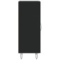 vidaXL Sideboard Schwarz 34,5x34x90 cm Holzwerkstoff vidaXL Sideboard Schwarz 34,5x34x90 cm Holzwerkstoff