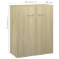 vidaXL Sideboard Sonoma-Eiche 60x30x75 cm Holzwerkstoff vidaXL Sideboard Sonoma-Eiche 60x30x75 cm Holzwerkstoff