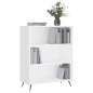 vidaXL Bücherregal Weiß 69,5x32,5x90 cm Holzwerkstoff vidaXL Bücherregal Weiß 69,5x32,5x90 cm Holzwerkstoff