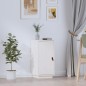 vidaXL Sideboard Weiß 34x40x75 cm Massivholz Kiefer vidaXL Sideboard Weiß 34x40x75 cm Massivholz Kiefer