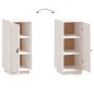 vidaXL Sideboard Weiß 34x40x75 cm Massivholz Kiefer vidaXL Sideboard Weiß 34x40x75 cm Massivholz Kiefer