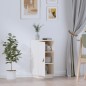vidaXL Sideboard Weiß 34x40x75 cm Massivholz Kiefer vidaXL Sideboard Weiß 34x40x75 cm Massivholz Kiefer