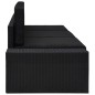 Modulares 3-Sitzer-Sofa Poly Rattan Schwarz Modulares 3-Sitzer-Sofa Poly Rattan Schwarz