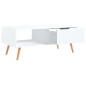 vidaXL Couchtisch Weiß 100x49,5x43 cm Holzwerkstoff vidaXL Couchtisch Weiß 100x49,5x43 cm Holzwerkstoff