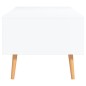 vidaXL Couchtisch Weiß 100x49,5x43 cm Holzwerkstoff vidaXL Couchtisch Weiß 100x49,5x43 cm Holzwerkstoff