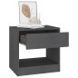 vidaXL Nachttisch Grau 40x31x40 cm Massivholz Kiefer vidaXL Nachttisch Grau 40x31x40 cm Massivholz Kiefer