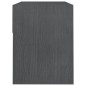 vidaXL Nachttisch Grau 40x31x40 cm Massivholz Kiefer vidaXL Nachttisch Grau 40x31x40 cm Massivholz Kiefer