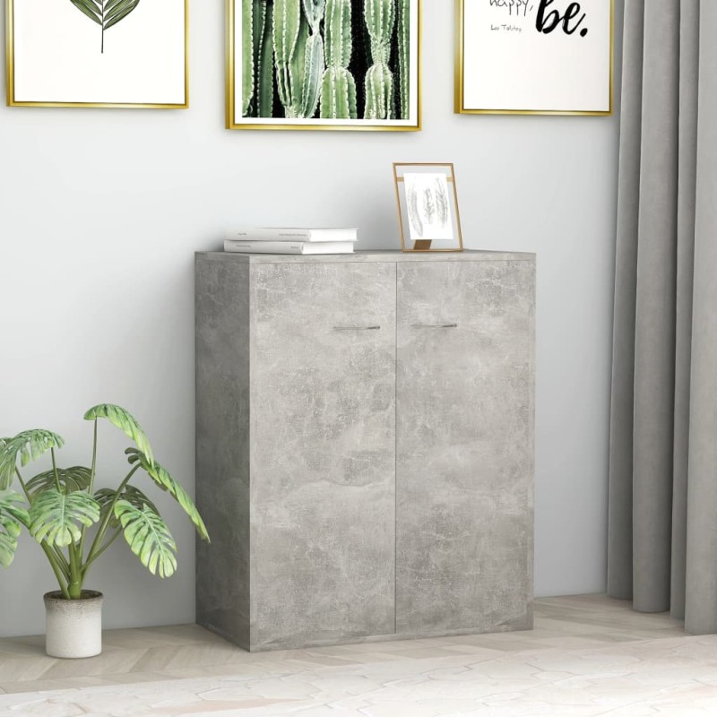 vidaXL Sideboard Betongrau 60x30x75 cm Holzwerkstoff vidaXL Sideboard Betongrau 60x30x75 cm Holzwerkstoff