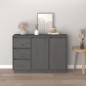 vidaXL Sideboard Grau 111x34x75 cm Massivholz Kiefer vidaXL Sideboard Grau 111x34x75 cm Massivholz Kiefer