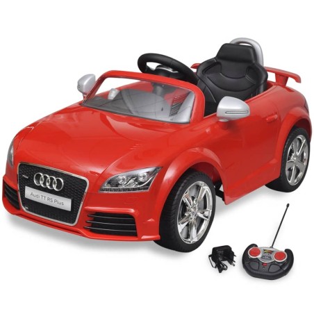 vidaXL Aufsitzauto für Kinder Audi TT RS mit Fernsteuerung Rot