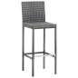 vidaXL 9-tlg. Garten-Bar-Set Poly Rattan und Akazienholz Grau vidaXL 9-tlg. Garten-Bar-Set Poly Rattan und Akazienholz Grau