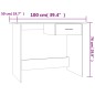 vidaXL Schreibtisch Sonoma-Eiche 100x50x76 cm Holzwerkstoff vidaXL Schreibtisch Sonoma-Eiche 100x50x76 cm Holzwerkstoff