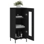vidaXL Sideboard Schwarz 34,5x34x90 cm Holzwerkstoff vidaXL Sideboard Schwarz 34,5x34x90 cm Holzwerkstoff