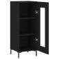 vidaXL Sideboard Schwarz 34,5x34x90 cm Holzwerkstoff vidaXL Sideboard Schwarz 34,5x34x90 cm Holzwerkstoff