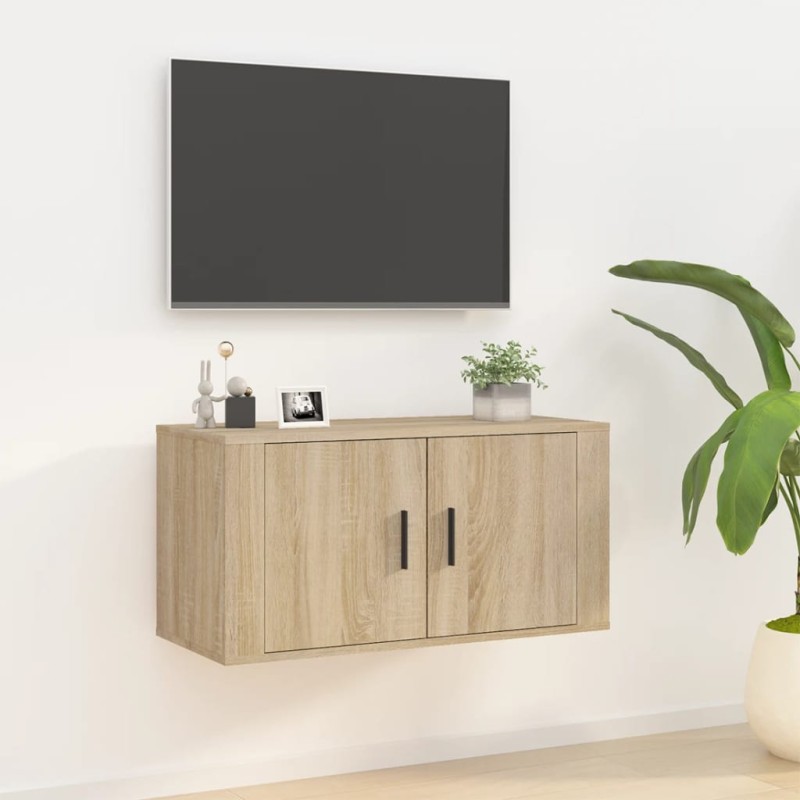vidaXL TV-Wandschrank Sonoma-Eiche 80x34,5x40 cm vidaXL TV-Wandschrank Sonoma-Eiche 80x34,5x40 cm