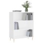 vidaXL Bücherregal Weiß 69,5x32,5x90 cm Holzwerkstoff vidaXL Bücherregal Weiß 69,5x32,5x90 cm Holzwerkstoff