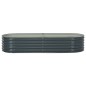 vidaXL Garten-Hochbeet 240x80x44 cm Verzinkter Stahl Grau vidaXL Garten-Hochbeet 240x80x44 cm Verzinkter Stahl Grau