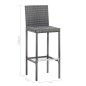 vidaXL 9-tlg. Garten-Bar-Set Poly Rattan und Akazienholz Grau vidaXL 9-tlg. Garten-Bar-Set Poly Rattan und Akazienholz Grau