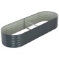 vidaXL Garten-Hochbeet 240x80x44 cm Verzinkter Stahl Grau vidaXL Garten-Hochbeet 240x80x44 cm Verzinkter Stahl Grau