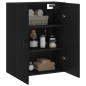 vidaXL Wandschrank Schwarz 69,5x34x90 cm vidaXL Wandschrank Schwarz 69,5x34x90 cm