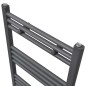 Handtuchheizkörper Warmwasser Gerade Grau 500x764 mm Handtuchheizkörper Warmwasser Gerade Grau 500x764 mm