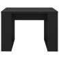 vidaXL Beistelltisch Schwarz 50x50x35 cm Holzwerkstoff vidaXL Beistelltisch Schwarz 50x50x35 cm Holzwerkstoff