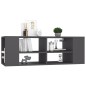 vidaXL TV-Wandschrank Grau 102x35x35 cm Holzwerkstoff vidaXL TV-Wandschrank Grau 102x35x35 cm Holzwerkstoff