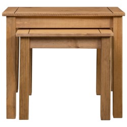 vidaXL Satztische 2 Stk. Massivholz Panama-Kiefer