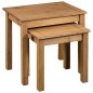 vidaXL Satztische 2 Stk. Massivholz Panama-Kiefer vidaXL Satztische 2 Stk. Massivholz Panama-Kiefer