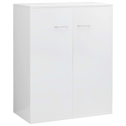 vidaXL Sideboard Hochglanz-Weiß 60x30x75 cm Holzwerkstoff