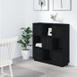 vidaXL Highboard Schwarz 110,5x35x117 cm Massivholz Kiefer vidaXL Highboard Schwarz 110,5x35x117 cm Massivholz Kiefer