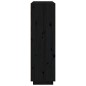 vidaXL Highboard Schwarz 110,5x35x117 cm Massivholz Kiefer vidaXL Highboard Schwarz 110,5x35x117 cm Massivholz Kiefer
